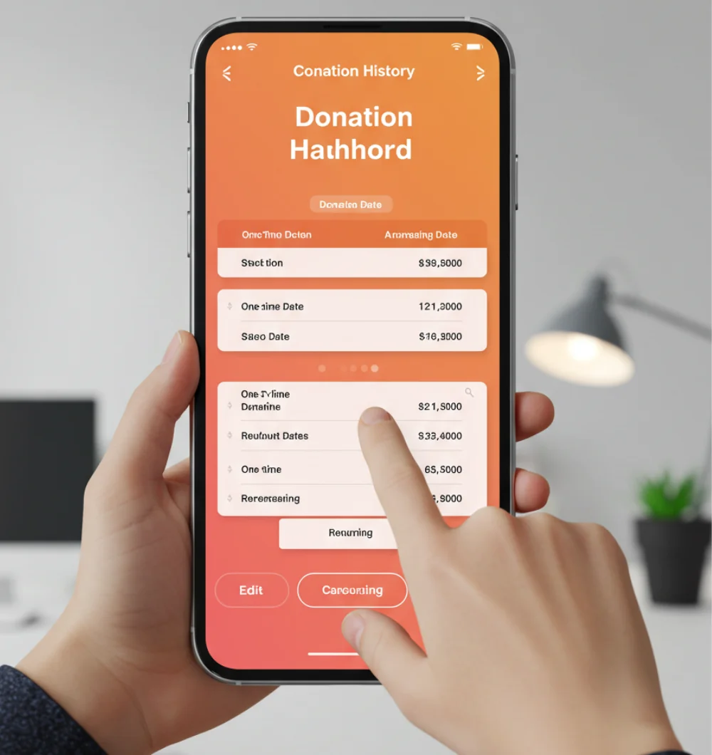 Donor Portal Interface