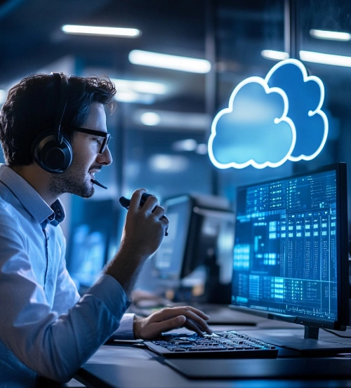 Cloud Call Center Solutions Icon
