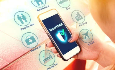 Insurance Blockchain Applications Icon