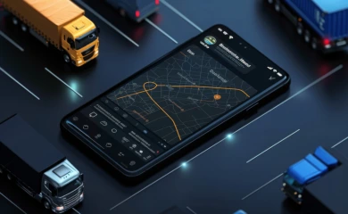 Logistics Blockchain Transparency Icon