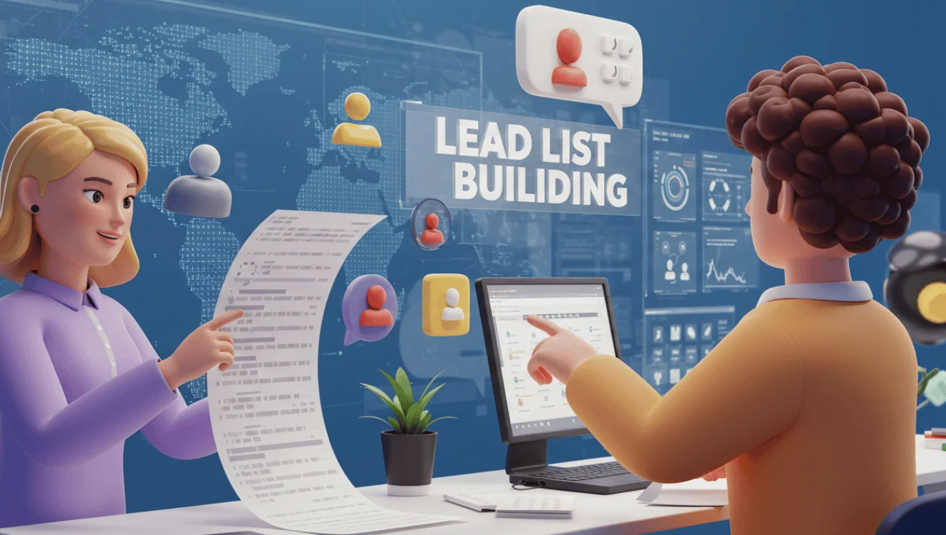 Lead List Building Icon